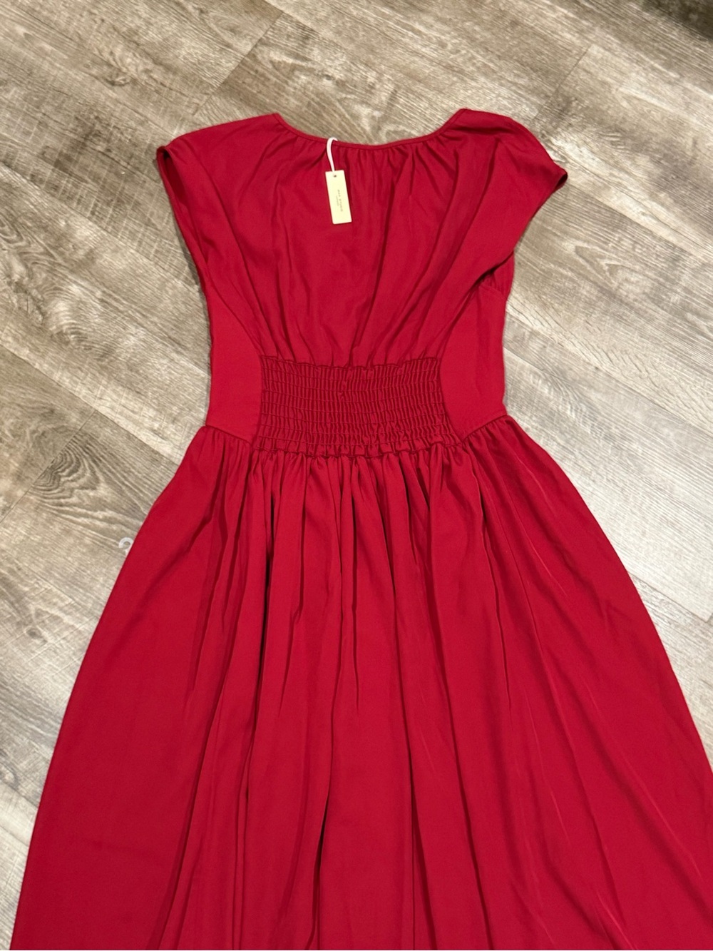 Max Studio Front Keyhole Maxi Dress Red Size Medium summer fashion - Picture 7 of 7